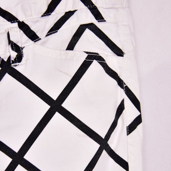 Friends Forever Women's Knee Pants Black & White Size 3 - Picture 3 of 8